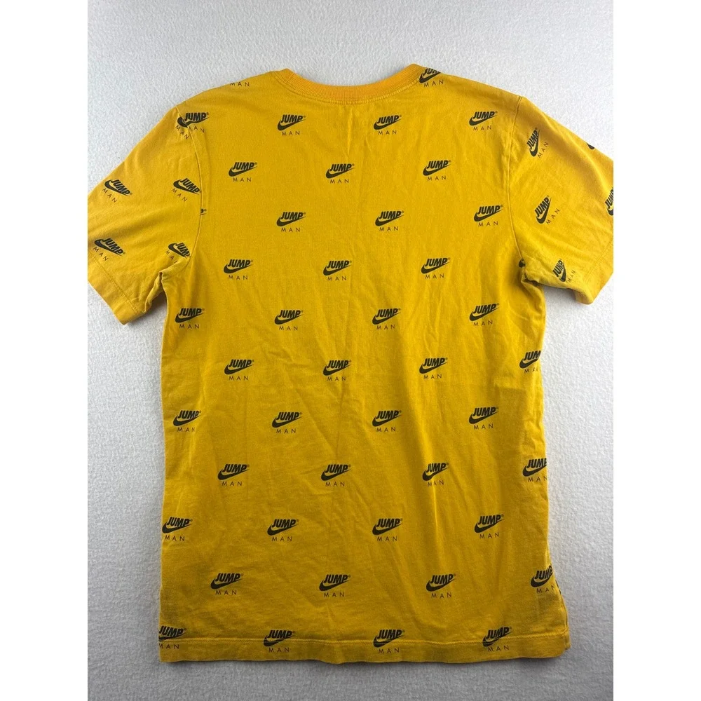Nike Jordan Jumpman All Over Print Yellow T‎ Shirt Men's Size Small